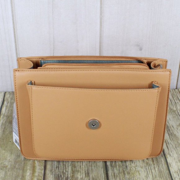 NWT Pixie Mood Brown Vegan Leather Zoe Crossbody Purse Handbag - Picture 7 of 11